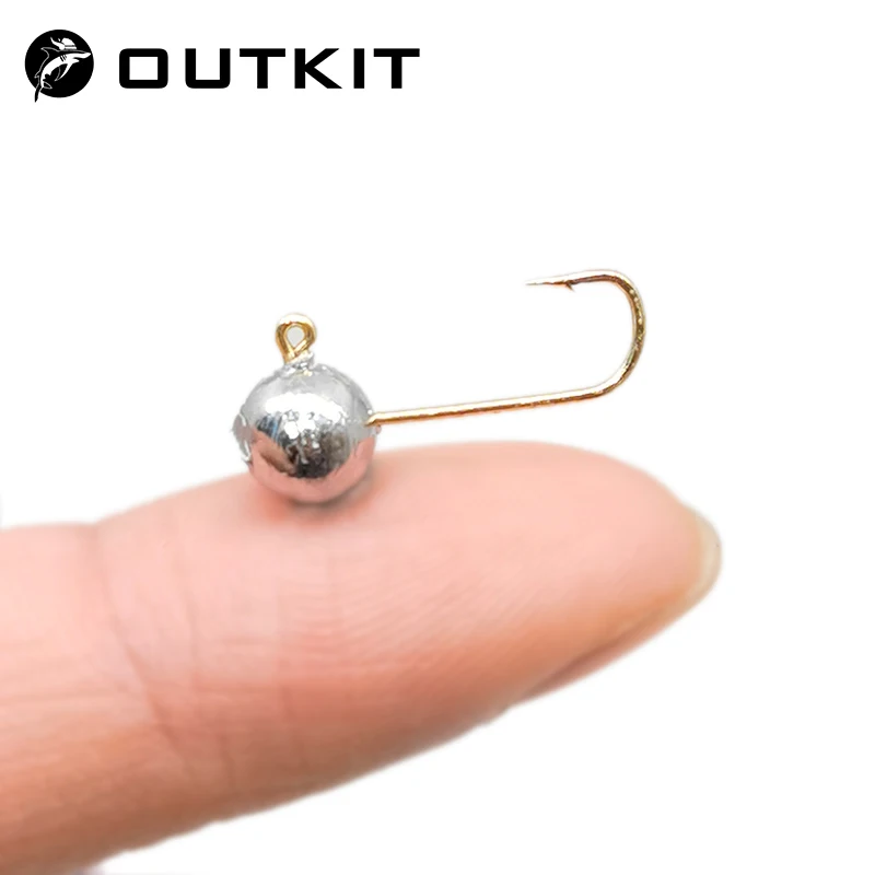 Fishing Hook Barbless - OUTKIT 10 stks Mini Jig Hoofd