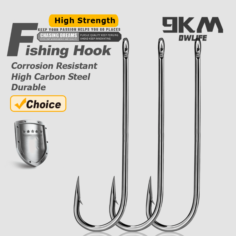 Fishing Hook Barbless - 9KM Aberdeen Hooks lange steel vishaken