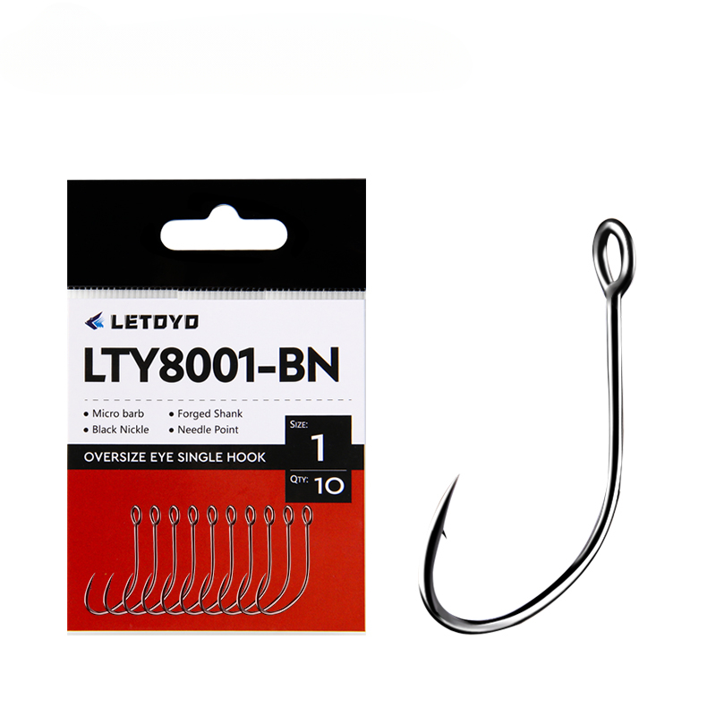 Fishing Hook Weedless - 20 stks Koolstofstaal Koolstofstaal vishaak Wacky