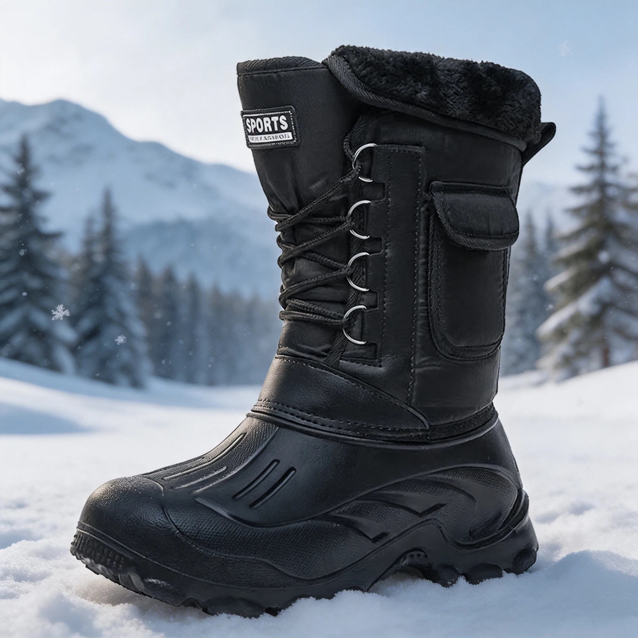 Fishing Hook - Heren Winter Snowboots Outdoor Visschoenen Sneeuwtrekkingschoenen